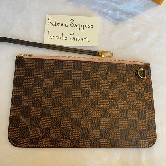 Neverfull Damier Ebene Pouch š - Picture 6 of 7